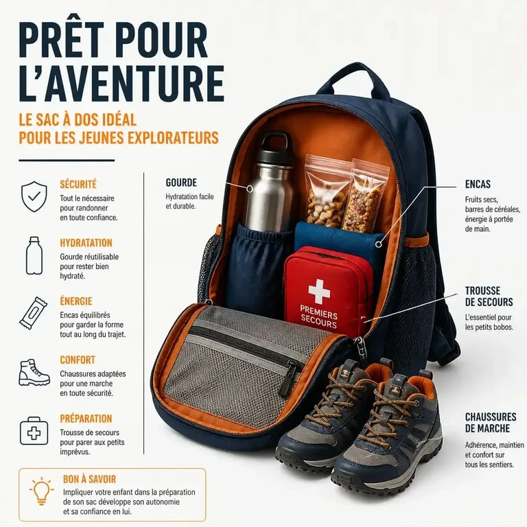 Équipement indispensable pour une balade en famille