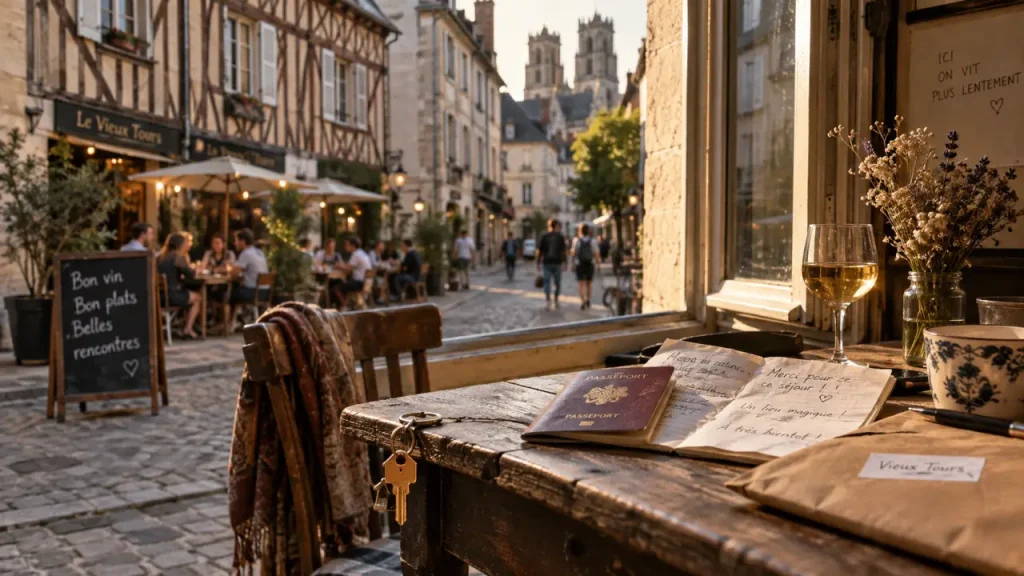 Airbnb Vieux Tours : rue pavée Plumereau, calme à vérifier