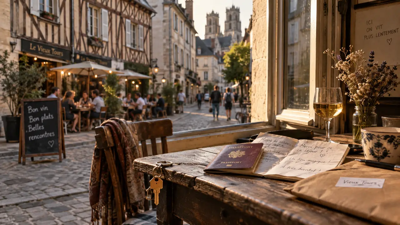 Airbnb Vieux Tours : rue pavée Plumereau, calme à vérifier