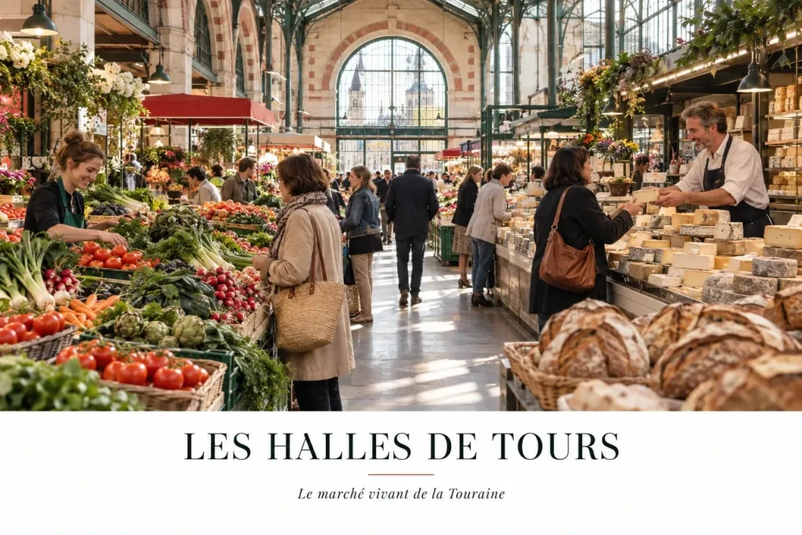 Shopping tours aux Halles de Tours avec spécialités locales