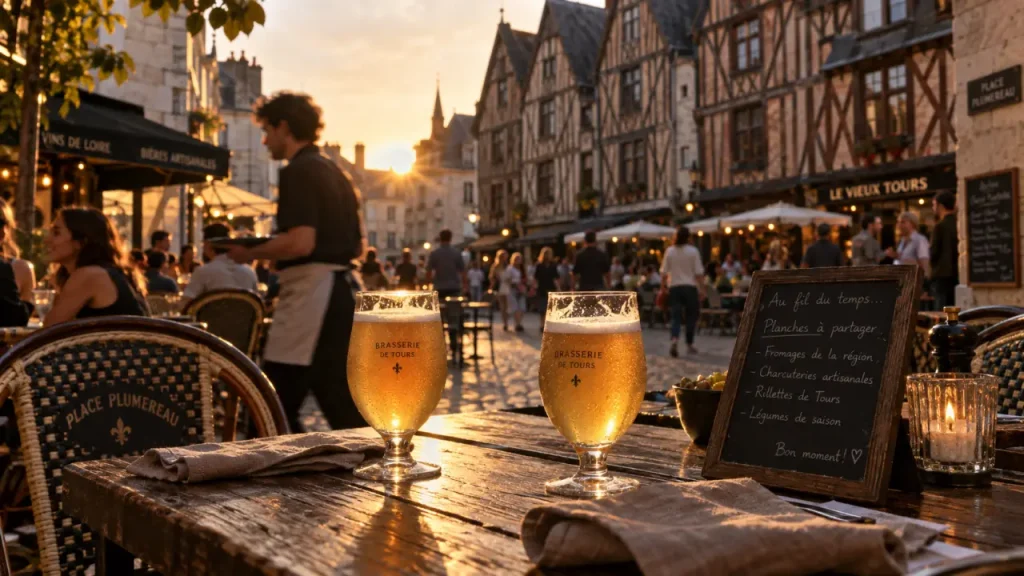 Le vieux murier tours : bière artisanale en terrasse place Plumereau