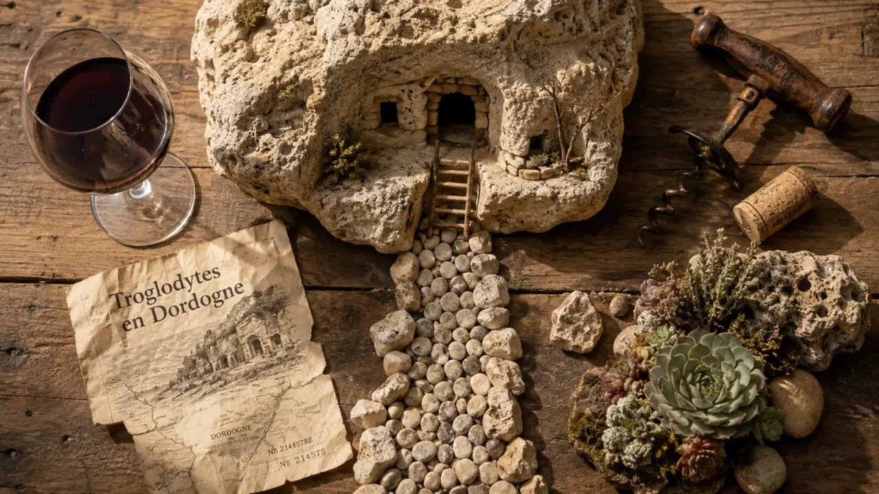 Les plus beaux villages troglodytes de france : façade troglodytique en Dordogne