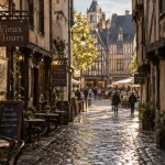 Vieux Tours : maisons à colombages près des quais de Loire