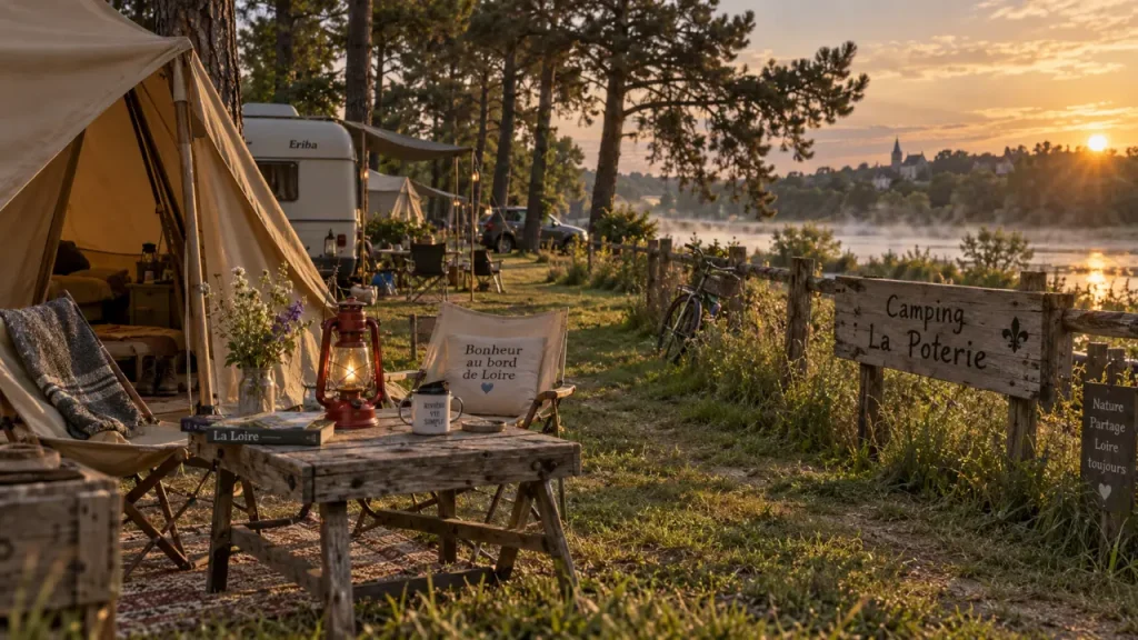 Camping La Poterie : 55 emplacements en bord de Loire près d’Amboise