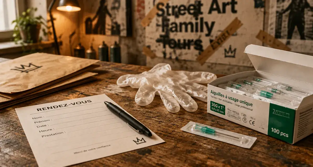 street art family tours : studio tatouage et piercing à Tours